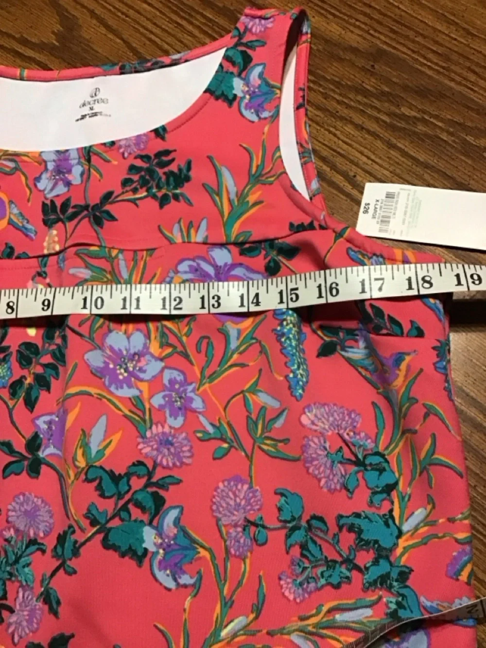 Floral Coral A-Line Women's Skirt and top NWT size XL